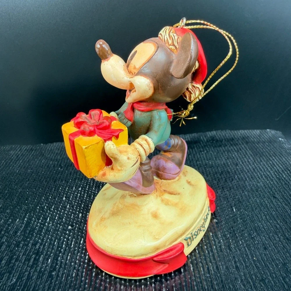 Disney Mickey Mouse Hometown Holidays Disneyland Figurine Ornament Vintage NoBox
